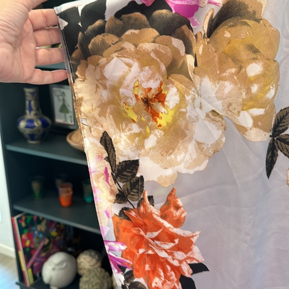 Large INC International Concepts crisscross grey blouse - Picture 5 of 6